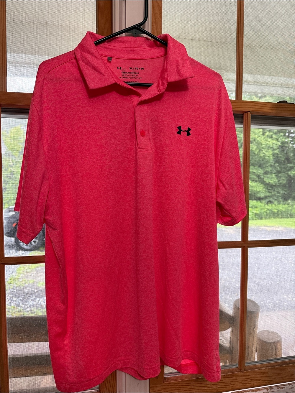 Under Armour Men’s Hot Pink Polo Shirt